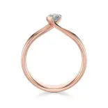 Pierścionek z różowego złota z diamentem AJPZ_064 Pierścionek z różowego złota z diamentem AJPZ_064